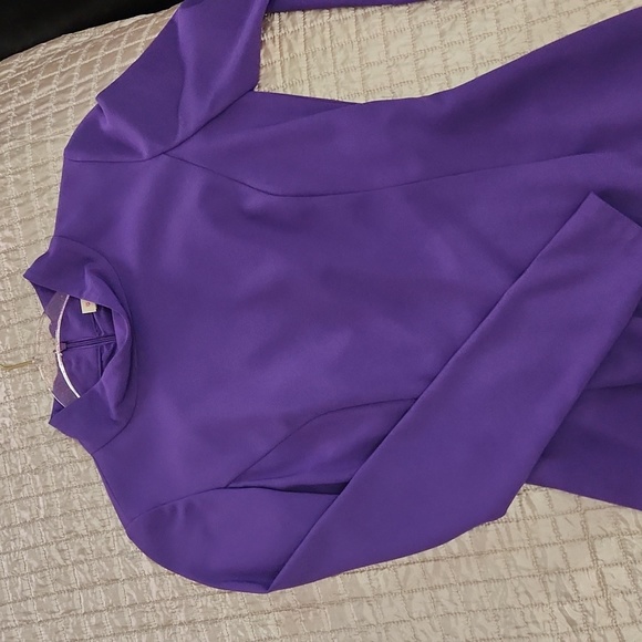 Cremieux Purple Turtle Neck L/S Dress - Picture 7 of 8